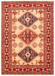 Bordered  Traditional Red Area rug 8x10 Afghan Hand-knotted 363491