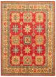 Bordered  Traditional Red Area rug 8x10 Afghan Hand-knotted 363497