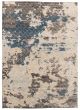 Carved  Contemporary Grey Area rug 5x8 Indian Hand-knotted 364795