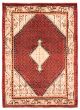 Bordered  Tribal Red Area rug 3x5 Persian Hand-knotted 365071