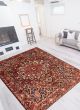 Bordered  Traditional Red Area rug 9x12 Persian Hand-knotted 366408