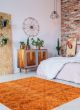 Overdyed  Transitional Orange Area rug 3x5 Turkish Hand-knotted 366799
