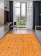Overdyed  Transitional Orange Area rug 6x9 Turkish Hand-knotted 366811