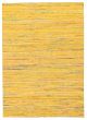 Flat-weaves & Kilims  Transitional Yellow Area rug 4x6 Indian Flat-Weave 368604