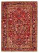 Bordered  Traditional Red Area rug 8x10 Persian Hand-knotted 370630