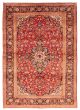 Bordered  Traditional Red Area rug 6x9 Persian Hand-knotted 373659