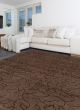 Modern  Transitional Brown Area rug 3x5 Nepal Hand-knotted 375136
