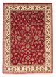 Bordered  Traditional Red Area rug 10x14 Indian Hand-knotted 376164