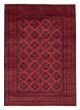 Bordered  Traditional Red Area rug 6x9 Afghan Hand-knotted 377976