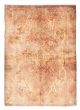Bordered  Vintage/Distressed Red Area rug 4x6 Turkish Hand-knotted 378067