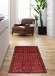 Bordered  Traditional Red Area rug 3x5 Afghan Hand-knotted 380510