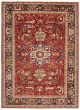 Bordered  Traditional Red Area rug 10x14 Afghan Hand-knotted 388140