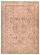 Vintage/Distressed Ivory Area rug 9x12 Turkish Hand-knotted 388615