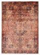 Geometric  Traditional Brown Area rug Unique Turkish Hand-knotted 390973