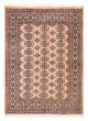 Bordered  Traditional Ivory Area rug 3x5 Pakistani Hand-knotted 391979