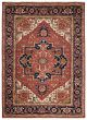 Geometric Traditional Brown Rectangle 9x12 Indian Hand-knotted 422714