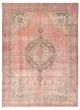 Traditional Vintage/Distressed Red Rectangle 9x12 Turkish Hand-knotted 425816