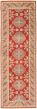 Bordered  Traditional Red Runner rug 11-ft-runner Afghan Hand-knotted 337248