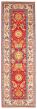 Bordered  Traditional Red Runner rug 10-ft-runner Afghan Hand-knotted 359440