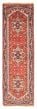 Bordered  Traditional Red Runner rug 8-ft-runner Indian Hand-knotted 370013