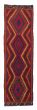 Flat-weaves & Kilims  Tribal Red Runner rug 9-ft-runner Turkish Flat-Weave 385628
