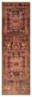 Geometric  Vintage/Distressed Brown Runner rug 9-ft-runner Turkish Hand-knotted 393038