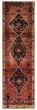 Geometric  Vintage/Distressed Red Runner rug 11-ft-runner Turkish Hand-knotted 393133
