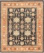 Bordered  Traditional Blue Area rug 6x9 Pakistani Hand-knotted 283185