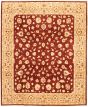 Bordered  Traditional Brown Area rug 6x9 Pakistani Hand-knotted 318311