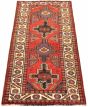 Bordered  Tribal Red Area rug 5x8 Turkish Hand-knotted 319520