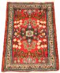 Bordered  Traditional Red Area rug 2x3 Persian Hand-knotted 325793