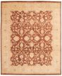 Bordered  Traditional Brown Area rug 6x9 Afghan Hand-knotted 336757