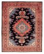 Bordered  Traditional Blue Area rug 4x6 Persian Hand-knotted 353602