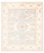 Bordered  Traditional Grey Area rug 6x9 Indian Hand-knotted 369620