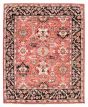 Bordered  Traditional Red Area rug 6x9 Indian Hand-knotted 377543