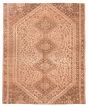 Vintage/Distressed Ivory Area rug 6x9 Turkish Hand-knotted 388532