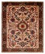 Geometric  Traditional Ivory Area rug 9x12 Afghan Hand-knotted 391630