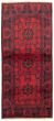 Bordered  Tribal Red Runner rug 6-ft-runner Afghan Hand-knotted 330309