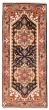 Bordered  Traditional Blue Runner rug 6-ft-runner Indian Hand-knotted 369969