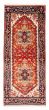 Bordered  Traditional Red Runner rug 6-ft-runner Indian Hand-knotted 377860