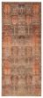 Tribal  Vintage/Distressed Brown Runner rug 9-ft-runner Turkish Hand-knotted 389780