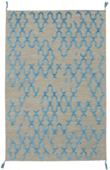 Carved  Flat-weaves & Kilims Blue