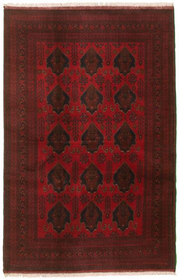 Bordered  Tribal  Area rug 3x5 Afghan Hand-knotted 327273