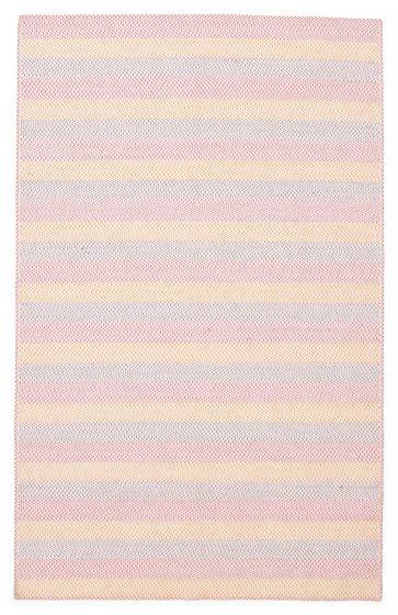 Braided  Stripes Red Area rug 5x8 Indian Braided weave 387405