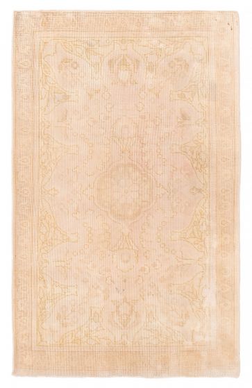 Vintage Pink Area rug 3x5 Turkish Hand-knotted 391341