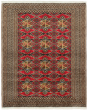 Bordered  Traditional Red Area rug 3x5 Persian Hand-knotted 290642