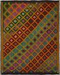 Flat-weaves & Kilims Orange Area rug 6x9 Turkish Flat-Weave 291734