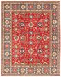 Bordered  Traditional Red Area rug 6x9 Afghan Hand-knotted 326237