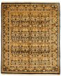 Bordered  Transitional Blue Area rug 6x9 Pakistani Hand-knotted 331181