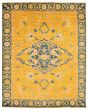 Bordered  Transitional Yellow Area rug 12x15 Pakistani Hand-knotted 339132